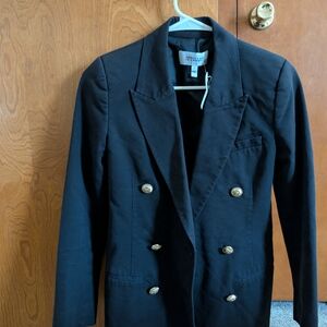 Derek Lam Black Blazer with Gold Buttons